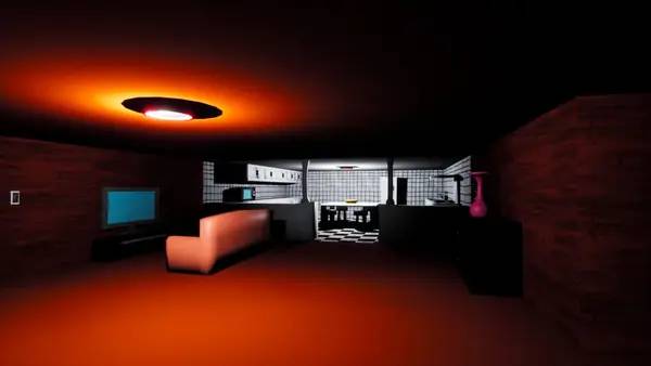 Иллюстрация уровня A Moustache in the House с деталями окружения