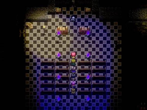 Иллюстрация уровня A Plunge into Darkness с деталями окружения