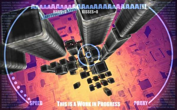 Иллюстрация уровня AaAaAA!!! - A Reckless Disregard for Gravity с деталями окружения