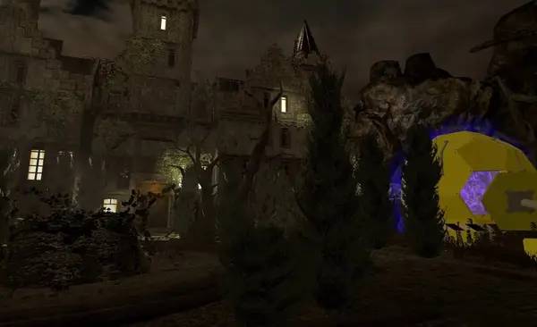 Иллюстрация уровня Absolute VR Experiences с деталями окружения