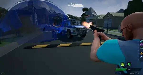 Иллюстрация уровня Abstract с деталями окружения