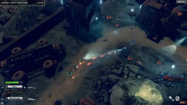 Иллюстрация уровня Action Legion с деталями окружения