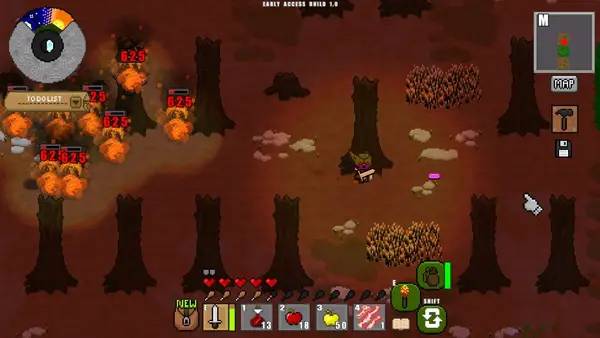 Иллюстрация уровня Adventure Craft с деталями окружения