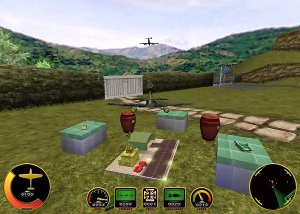 Иллюстрация уровня Airfix Dogfighter с деталями окружения