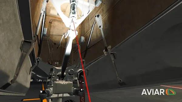 Иллюстрация уровня Airport Ground Handling Simulator VR с деталями окружения