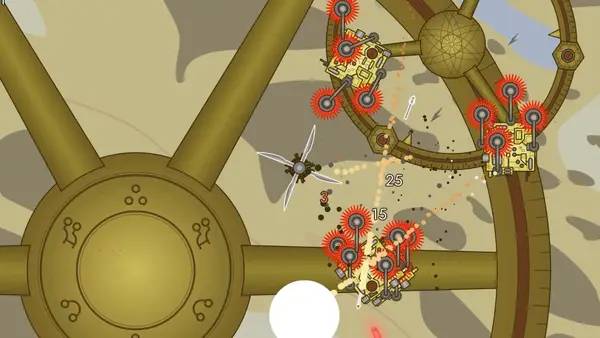 Иллюстрация уровня Airships Lost Flotilla с деталями окружения