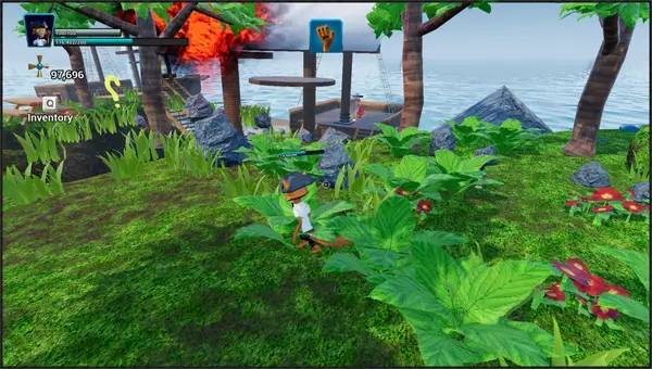 Иллюстрация уровня Alakenisland с деталями окружения