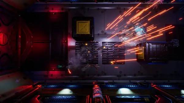 Иллюстрация уровня Alien Flex с деталями окружения