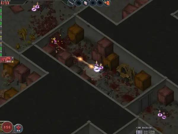 Иллюстрация уровня Alien Shooter + Expansions с деталями окружения