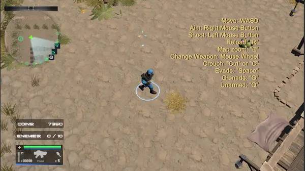 Иллюстрация уровня Alone in the War с деталями окружения