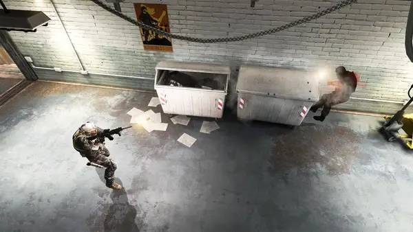 Иллюстрация уровня America's Army Proving Grounds с деталями окружения