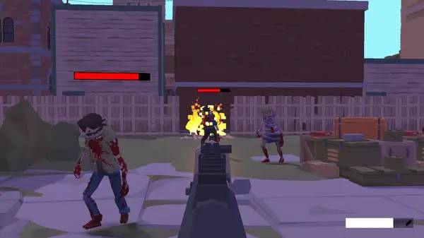 Иллюстрация уровня Among the zombies с деталями окружения