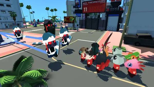 Иллюстрация уровня Anarcute с деталями окружения