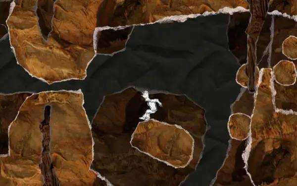 Иллюстрация уровня And Yet It Moves с деталями окружения