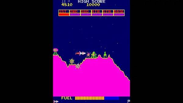 Иллюстрация уровня Anniversary Collection Arcade Classics с деталями окружения