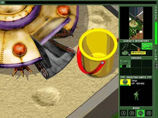 Иллюстрация уровня Army Men Toys in Space с деталями окружения