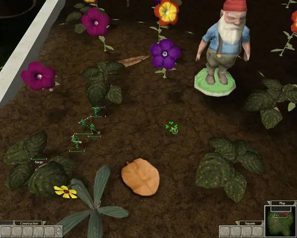 Иллюстрация уровня Army Men RTS с деталями окружения