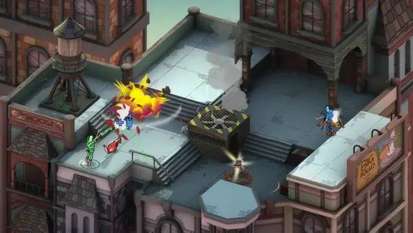 Иллюстрация уровня Arrow Heads с деталями окружения