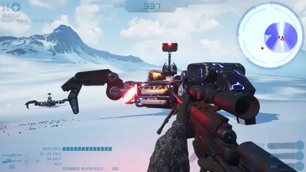 Иллюстрация уровня Artificial Extinction с деталями окружения