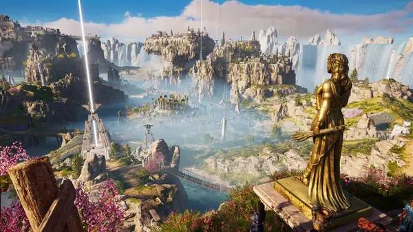 Иллюстрация уровня Assassin’s Creed Odyssey The Fate of Atlantis с деталями окружения