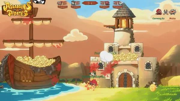 Иллюстрация уровня Assassins vs Pirates с деталями окружения