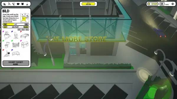 Иллюстрация уровня Assembly Required с деталями окружения