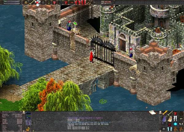 Иллюстрация уровня Astonia Remastered с деталями окружения