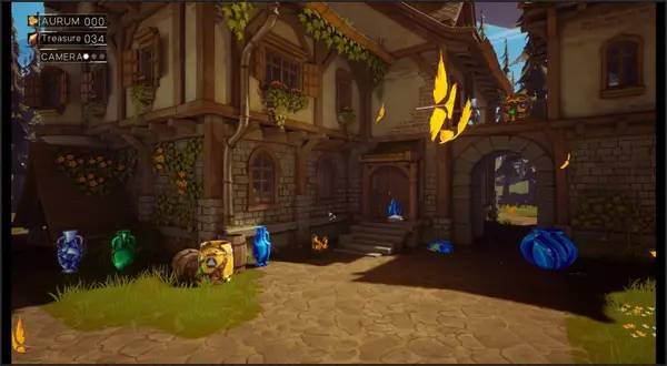 Иллюстрация уровня AURUM с деталями окружения