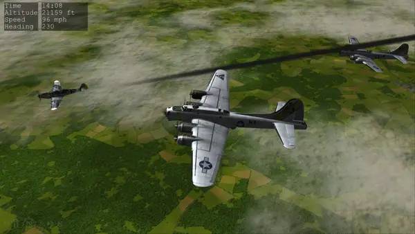 Иллюстрация уровня B-17 Flying Fortress   The Mighty 8th Redux с деталями окружения