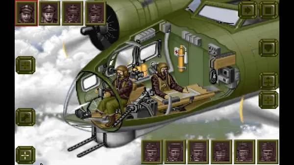 Иллюстрация уровня B-17 Flying Fortress  World War 2 Bombers in Action с деталями окружения