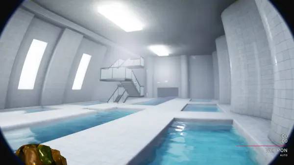 Иллюстрация уровня Backrooms Bodycam с деталями окружения