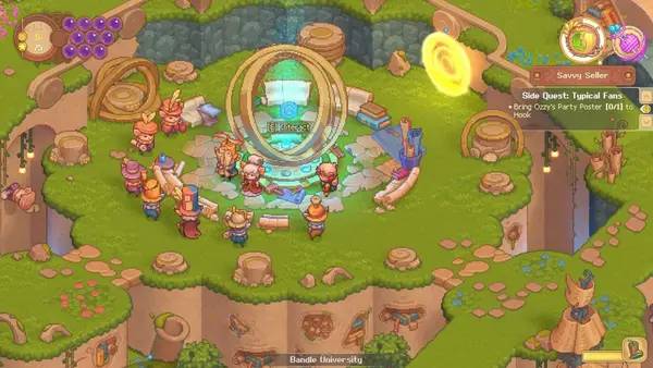 Иллюстрация уровня Bandle Tale  A League of Legends Story с деталями окружения
