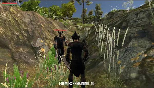 Иллюстрация уровня Barbarian Souls с деталями окружения