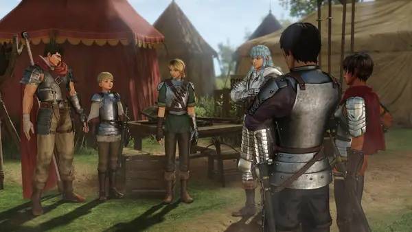 Иллюстрация уровня BERSERK and the Band of the Hawk с деталями окружения