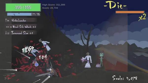 Иллюстрация уровня Berserker's Descent с деталями окружения