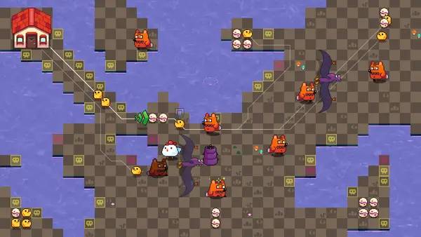 Иллюстрация уровня BigChick с деталями окружения