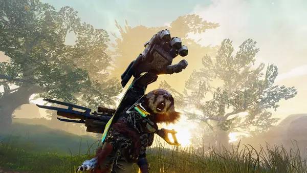 Иллюстрация уровня BIOMUTANT с деталями окружения