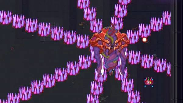 Иллюстрация уровня Bioweaver с деталями окружения