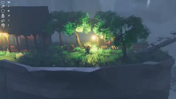 Иллюстрация уровня BJORN с деталями окружения