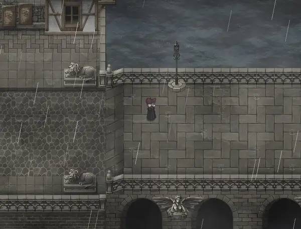 Иллюстрация уровня Blood Opera Crescendo с деталями окружения