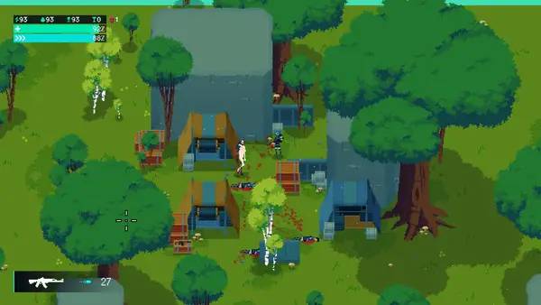 Иллюстрация уровня Blood Running с деталями окружения