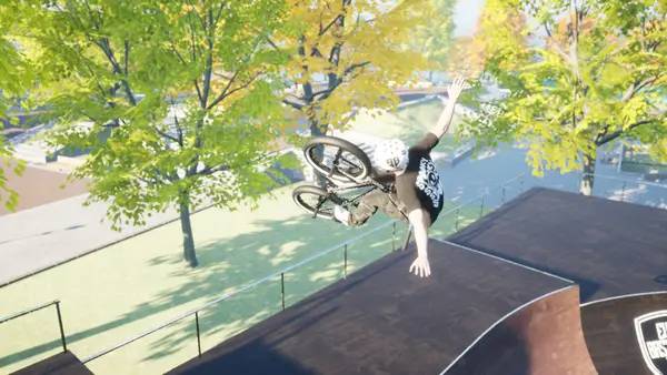 Иллюстрация уровня BMX Bastards с деталями окружения