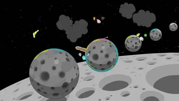 Иллюстрация уровня Bopl Battle с деталями окружения