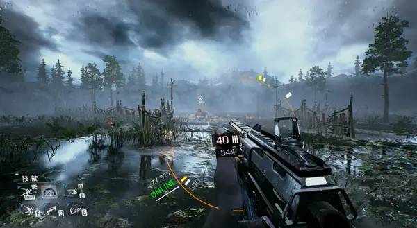 Иллюстрация уровня Bright Memory с деталями окружения