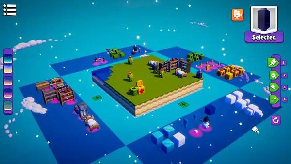 Иллюстрация уровня Build Lands с деталями окружения