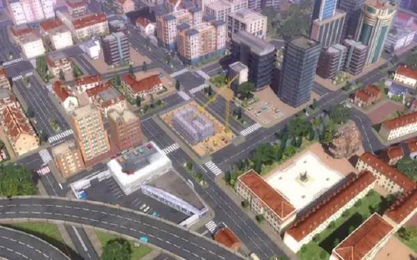 Иллюстрация уровня Building Co - Город под ключ с деталями окружения