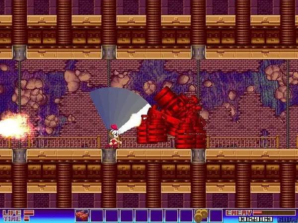 Иллюстрация уровня Bunny Must Die! Chelsea and the 7 Devils с деталями окружения