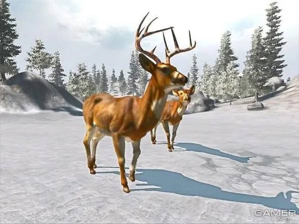 Иллюстрация уровня Cabela's Big Game Hunter 2008  Trophy Buck с деталями окружения