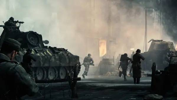 Иллюстрация уровня Call to Arms - Gates of Hell  Ostfront с деталями окружения