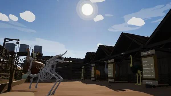 Иллюстрация уровня Camelbirds с деталями окружения